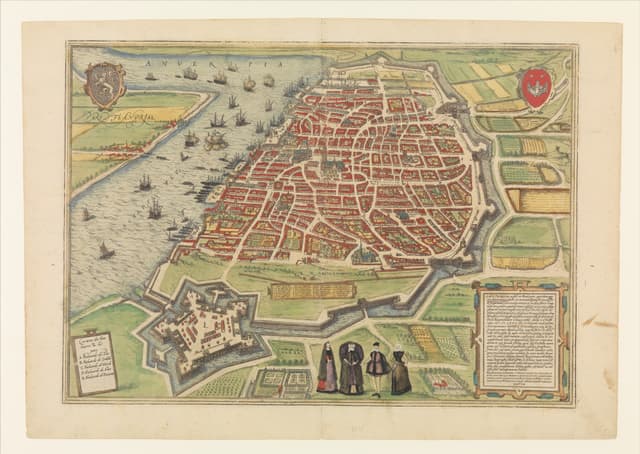 View of Antwerp, Joris Hoefnagel (Georg Braun and Franz Hogenberg, publishers)