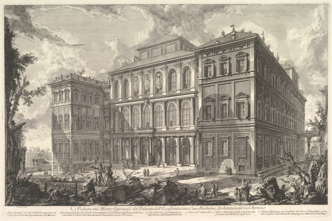 The Palazzo Barberini, Giovanni Battista Piranesi