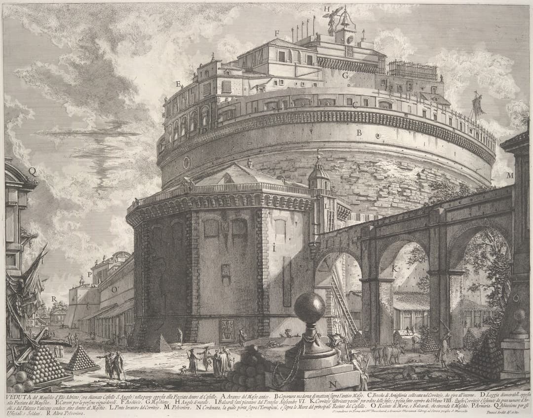 The Mausoleum of Hadrian, Giovanni Battista Piranesi